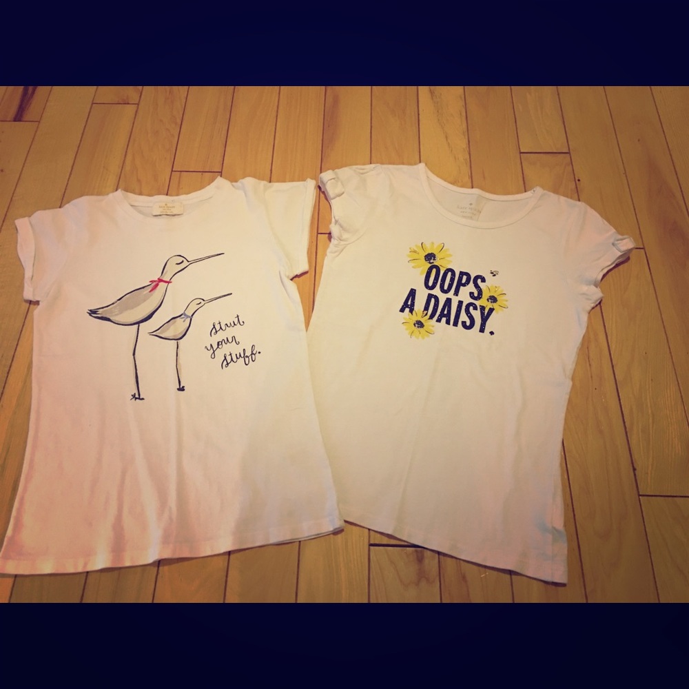 Kate Spade girls tees set of 2 10y EUC